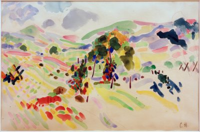 Paesaggio con alberi vicino a Pretzfeld da Curt Herrmann