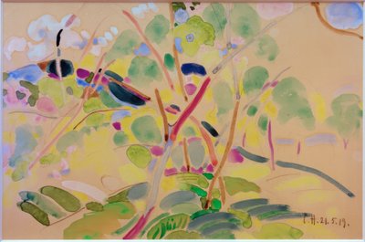 Paesaggio con alberi a Pretzfeld da Curt Herrmann