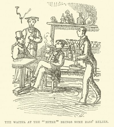 Illustrazione per Little Mr Bouncer e il suo amico Verdant Green da Cuthbert Bradley