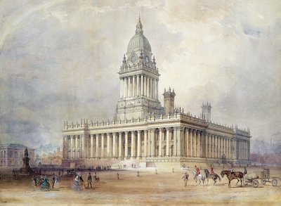 Progetto per il Municipio di Leeds da Cuthbert Brodrick