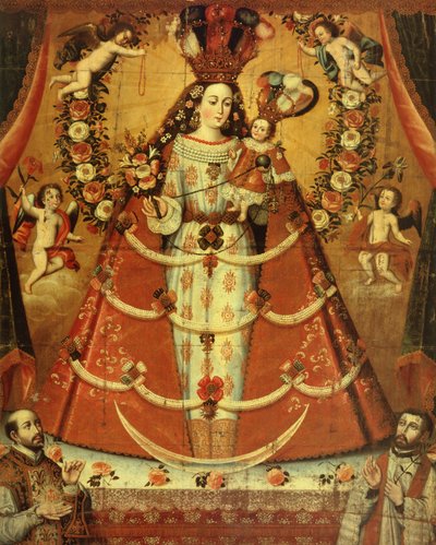 Nostra Signora del Rosario (olio) da Cuzco School