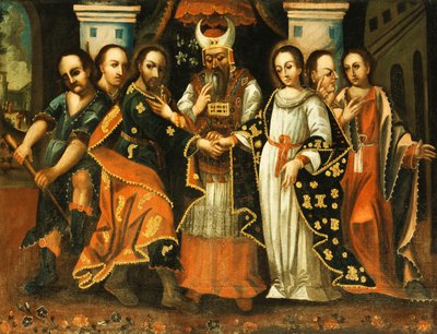 Il matrimonio della Vergine da Cuzco School