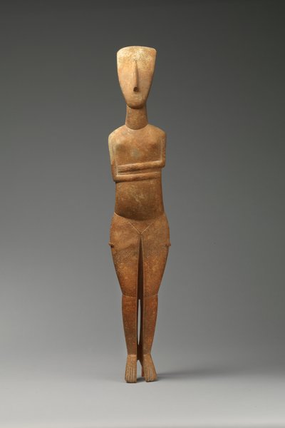 Figura femminile, 2600-2400 a.C. (marmo) da Cycladic Cycladic