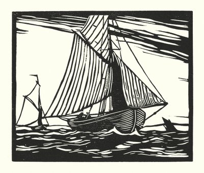 Barche da pesca e chiatte: Fishing Smack, inizio XIX secolo da Cyril A. Wilkinson