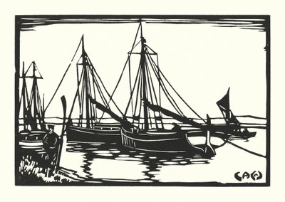 Barche da pesca e chiatte: Leigh Bawleys da Cyril A. Wilkinson