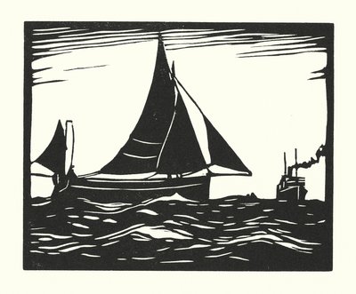 Barche da pesca e chiatte: Plymouth Hooker da Cyril A. Wilkinson