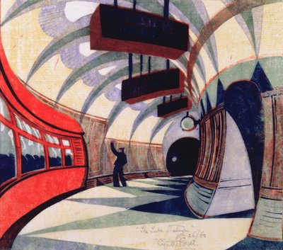 Il treno della metropolitana, c.1932 da Cyril Edward Power