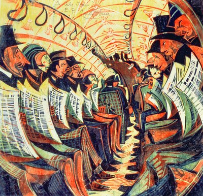 Il treno della metropolitana, c.1934 da Cyril Edward Power