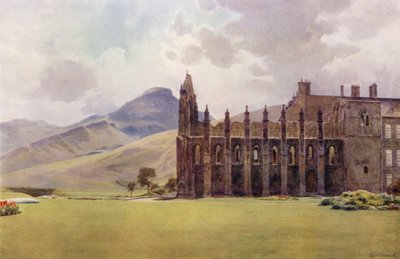 La chiesa abbaziale, o Cappella Reale, nei giardini di Holyrood da Cyril Ward