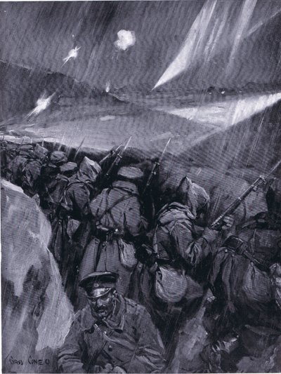 I bulgari assediano Adrianopoli (1912-1913) Guerra dei Balcani, da La storia delle nazioni di Hutchinson (Volume 4) pubblicata da Hutchinson, c. 1920 da Cyrus Cuneo