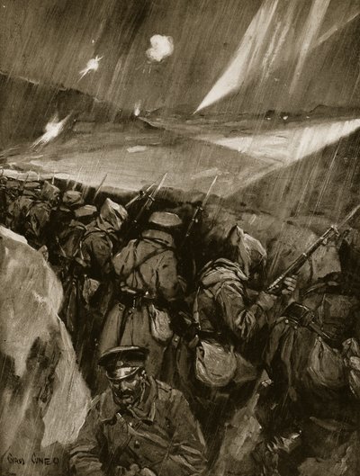 Bulgari che assediano Adrianopoli, 1912-13 da Cyrus Cuneo