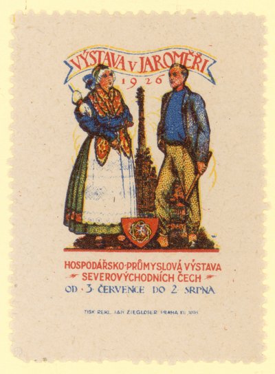 Esposizione economica e industriale della Boemia nord-orientale, Jaromer, Cecoslovacchia, 1926 da Czech School