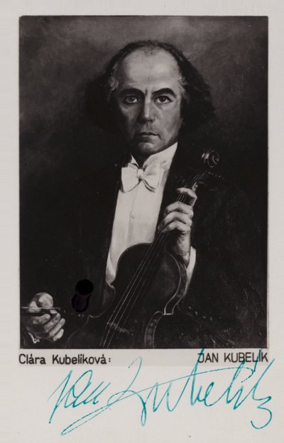 Ritratto di Jan Kubelik da Czech School