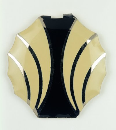 Princess Art Deco Powder Compact, ceco, anni 