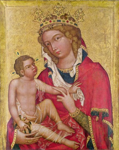 Vergine con Bambino, c.1350 da Czech School