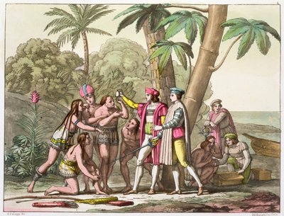 Cristoforo Colombo con i nativi americani da DK Bonatti