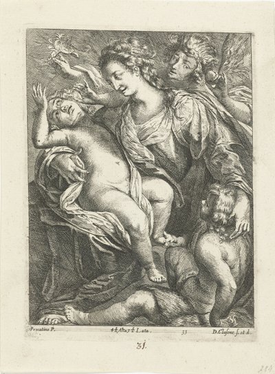 Maria con Cristo e Giovanni da D. Claessens