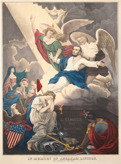 In memoria di Abraham Lincoln: La ricompensa del giusto, 1865 da D. T. Wiest