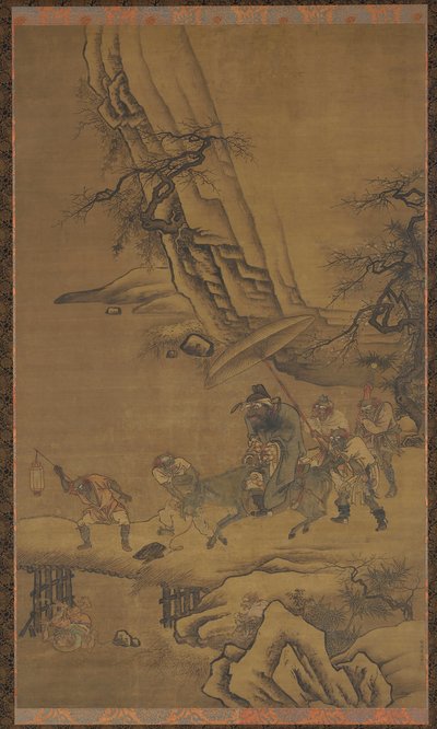 Zhong Kui e demoni che attraversano un ponte da Dai Jin