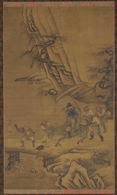 Zhong Kui e demoni che attraversano un ponte, XV secolo da Dai Jin