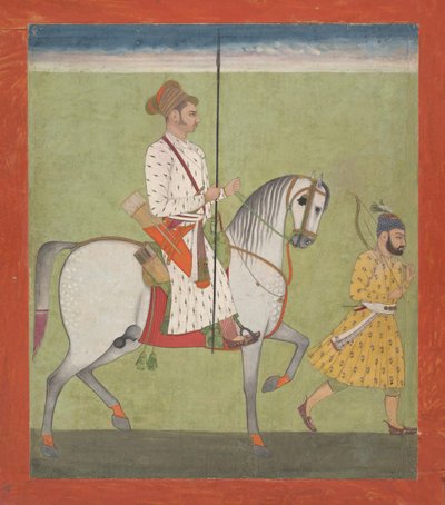 Jhujhar Singh a cavallo da Dalchand