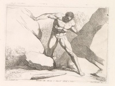 Ercole che divide i Monti Abila e Calpe (le colonne d