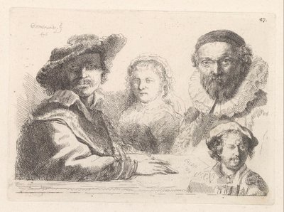 Autoritratto con Saskia da Damiano Pernati