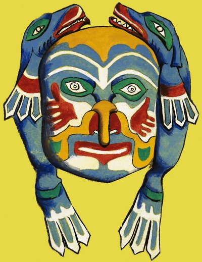 Maschera teatrale giapponese da Dan Escott