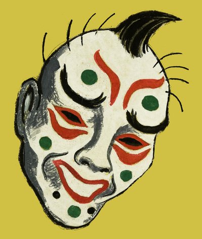 Maschera teatrale giapponese da Dan Escott