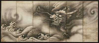 Drago [a destra della coppia Drago e Tigre], metà XVI secolo da Dōan Yamada