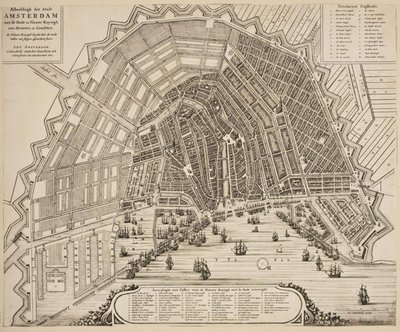 Piantina di Amsterdam da Dancker Danckerts