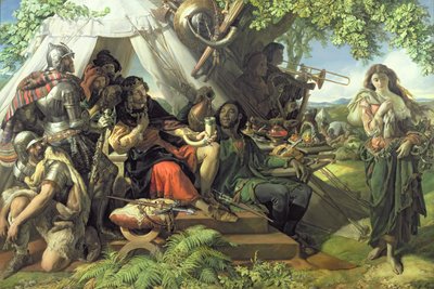 Re Cophetua e la mendicante da Daniel Maclise