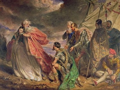 Lear e Cordelia da Daniel Maclise