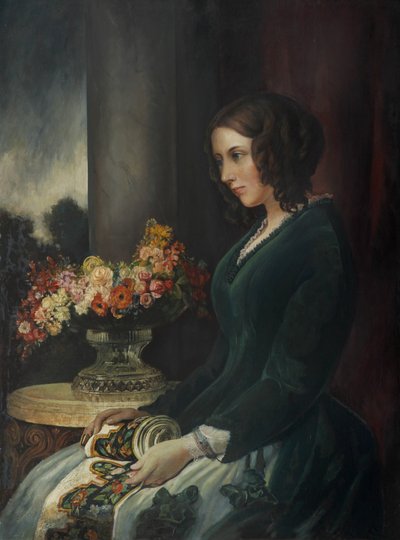 Ritratto di Catherine Dickens, c.1847 da Daniel Maclise