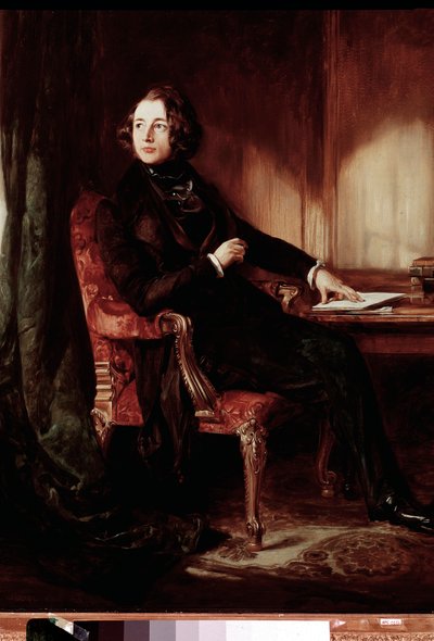 Ritratto dello scrittore Charles Dickens da Daniel Maclise