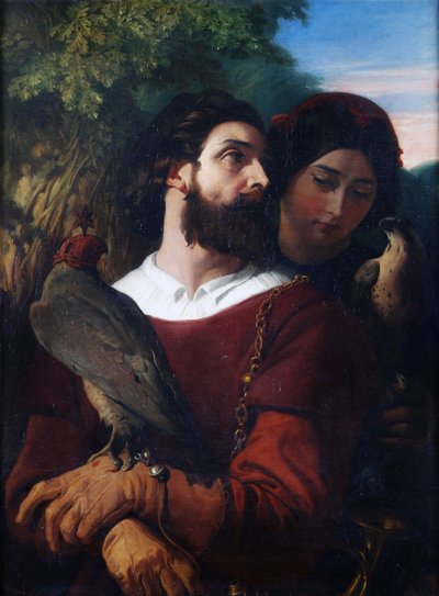Il falconiere da Daniel Maclise
