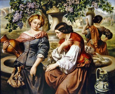 Le pettegole del villaggio da Daniel Maclise