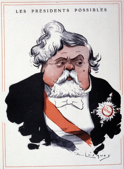 Ritratto di Armand Fallières, statista francese, di Losques da Daniel de Losques