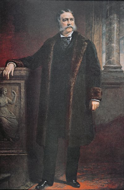 Il presidente Chester A. Arthur (litografia a colori) da Daniel (after) Huntington