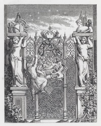 Illustrazione per il poema La Principessa di Tennyson (incisione) da Daniel (after) Maclise