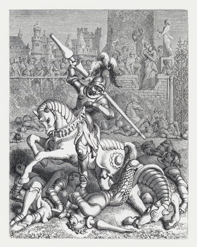 Illustrazione per la poesia di Tennyson, La Principessa da Daniel (after) Maclise