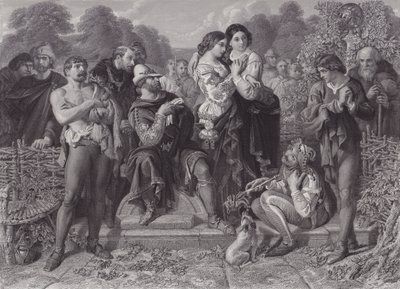 Orlando e il Lottatore, "Come vi Piace" da Daniel (after) Maclise