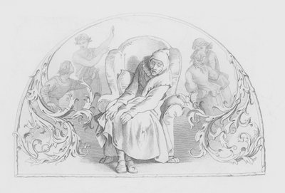 Shakespeare, Ultima scena di tutte (incisione) da Daniel (after) Maclise