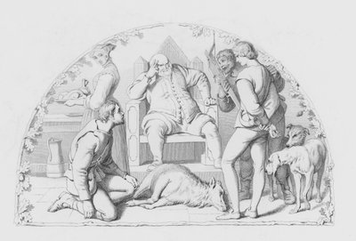Shakespeare, Il Giudice (incisione) da Daniel (after) Maclise