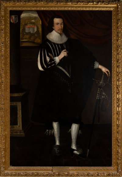 Sir Edward Bisshopp Kt, 2° Bt. Di Parham (1602-1649) da Daniel (circle of) Mytens