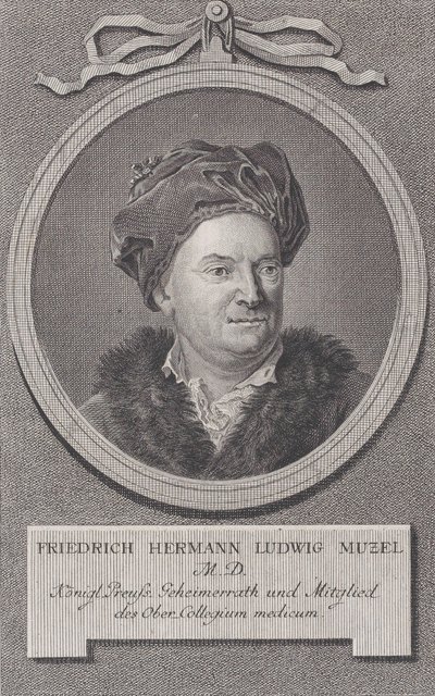 Ritratto di Friedrich Ludwig Hermann Muzel da Daniel Berger
