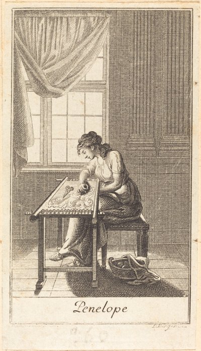 Penelope da Daniel Berger after Daniel Nikolaus Chodowiecki