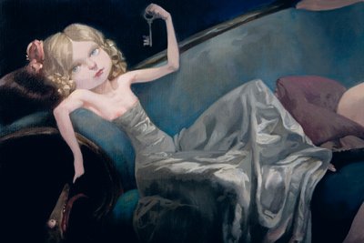 La giovane sposa e le sue amiche (dettaglio), da Barbablù di Charles Perrault da Daniel Cacouault