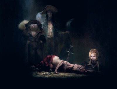La morte di Barbablù, da Barbablù di Charles Perrault da Daniel Cacouault
