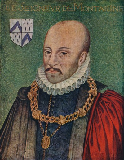 Ritratto di Michel Montaigne, c1578, 1939 da Daniel Dumonstier